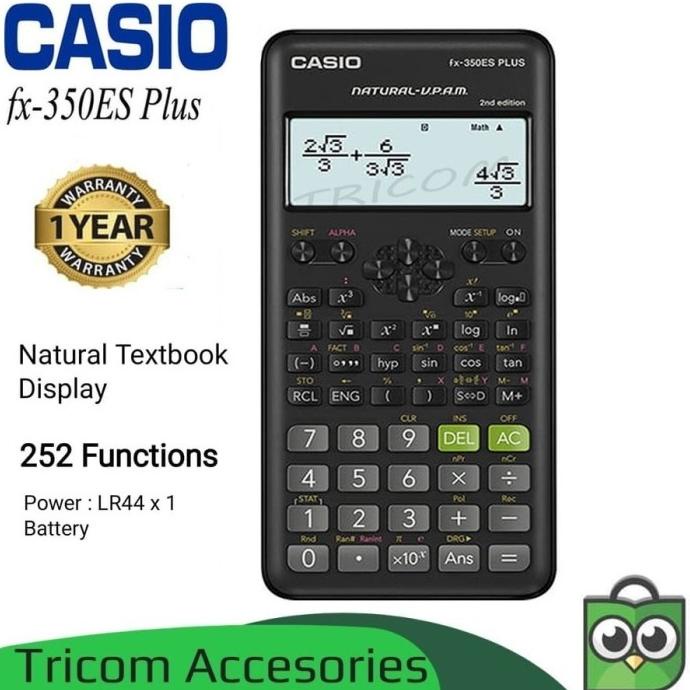 

Kalkulator Scientific Casio FX-350ES PLUS Calculator Ilmiah