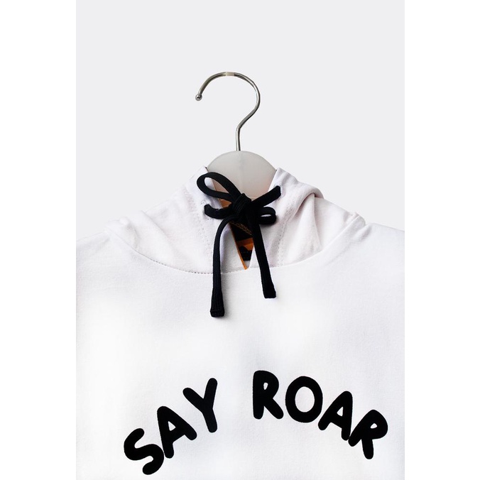 din MYLK By Rafathar Tshirt Hoodie Print Tiger White