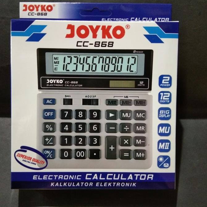 

KALKULATOR JOYKO BESAR 12 DIGIT SETARA SDC-868