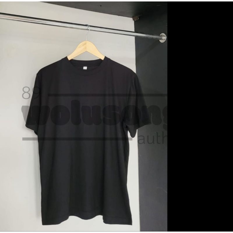 Kaos polos cotton combed 30s hitam