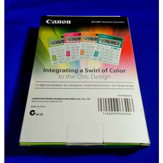 

Canon Kalkulator Handheld 12 Digit ( LS-123T ) Warna