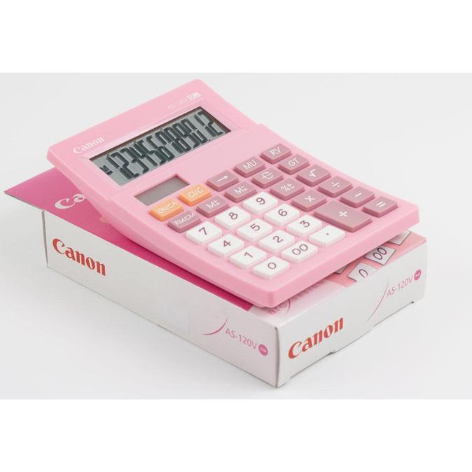 

Calculator Canon AS 120V Pink Kalkulator Meja
