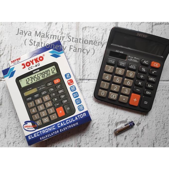 

Kalkulator / Calculator Joyko 12 Digits Check Correct CC-40