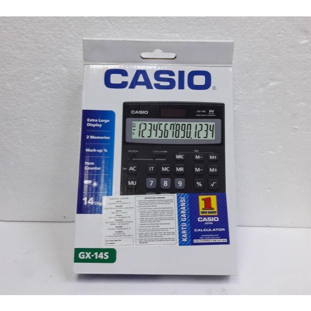 

CASIO CALCULATOR GX-14 S