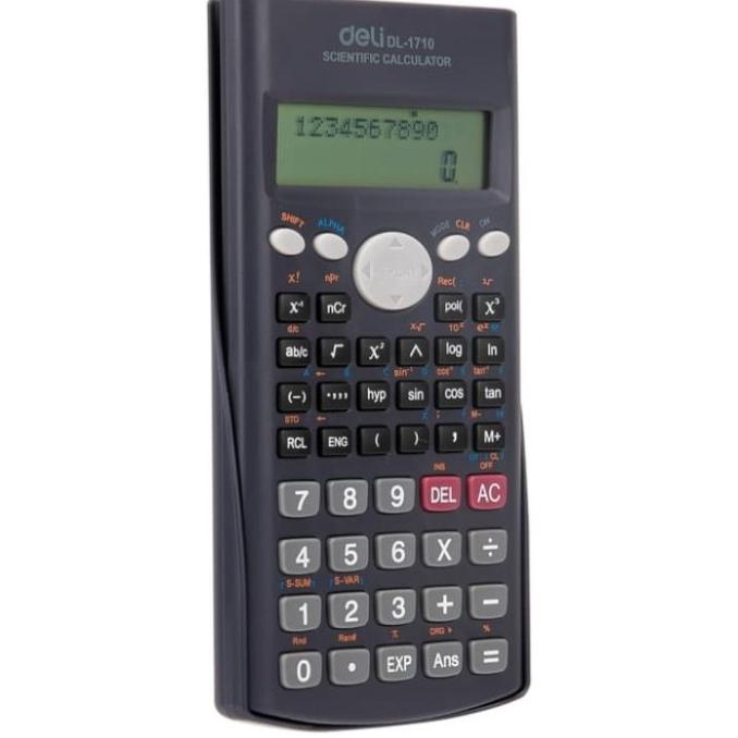 

Kalkulator/Calculator Deli E1710 scientific 240F 10+2 Digits