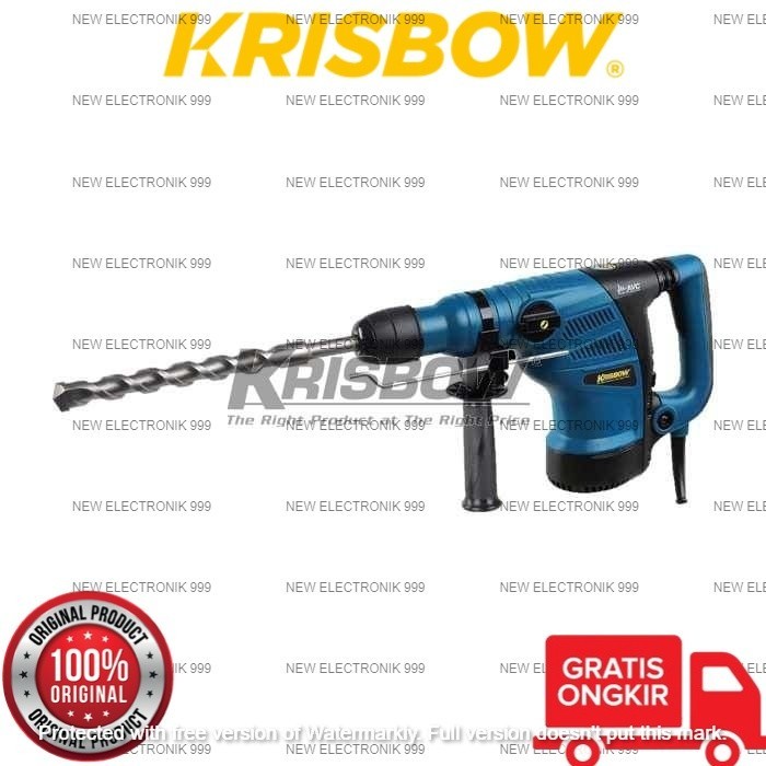✅New Krisbow Bor Listrik 1100W 32Mm Rotary Hammer Drill 32Mm 1100W 10152243 Limited