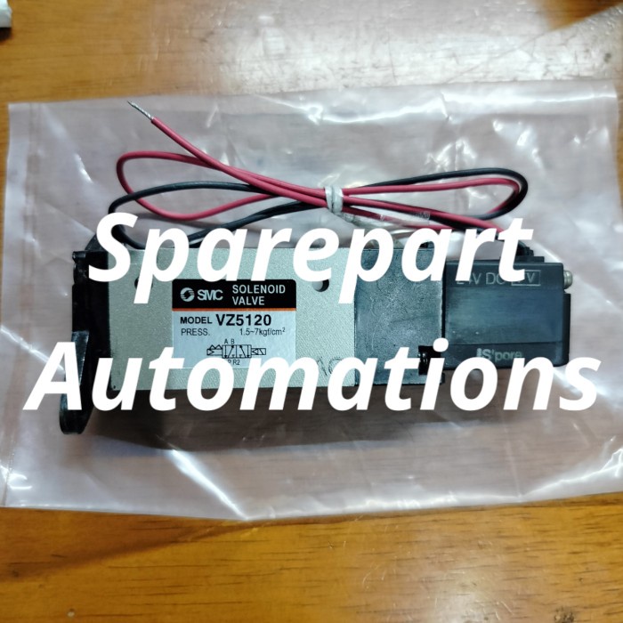 ✅Baru Smc Vz5120-F With Bracket 5-Port Solenoid Valve Series Vz5000 Bisa Gojek