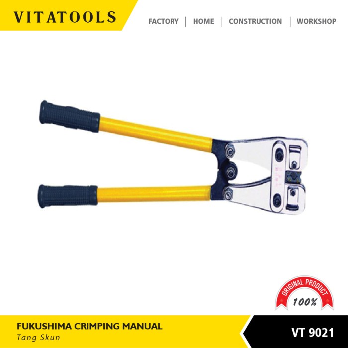 ✅Baru Fukushima Crimping Mekanis - Tang Skun 6 - 120 Mm Berkualitas
