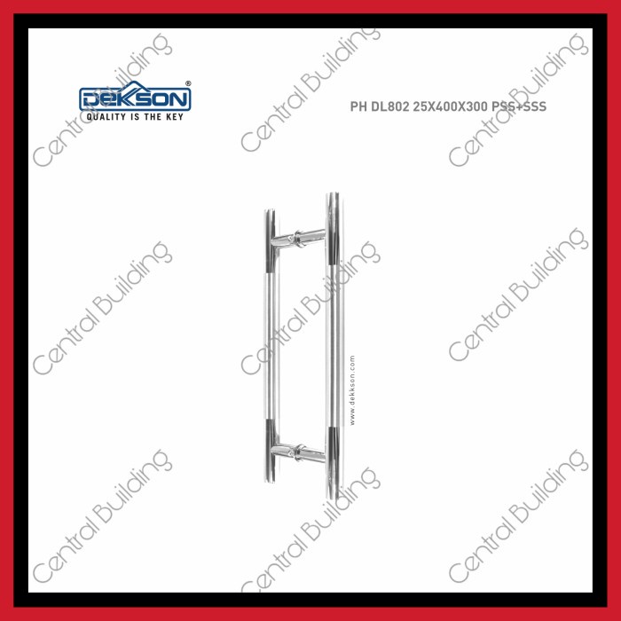 [Ori] Pull Handle Dekson Ph D802 40Cm/Gagang Pintu Kaca 40X30Cm Dekson Sss Limited