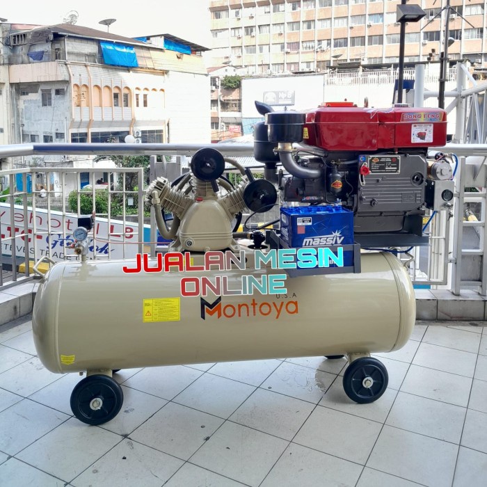 [Original] Kompresor 7.5 Hp Pk 12 Bar  Diesel Dongfeng S1115M Terbaru