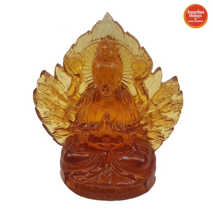 [Original] Pajangan Kuan Im 1000 Tangan Kecil Fengshui Dewi Kwan In Seribu Tangan Limited