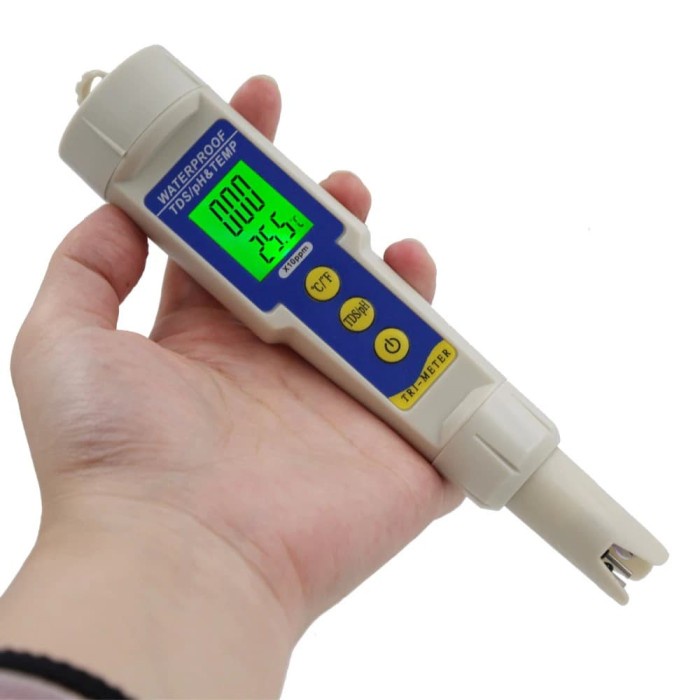 [New Ori] Profesional Ph Meter Kualitas Air Tester Tds / Ph / Ec Tester Diskon