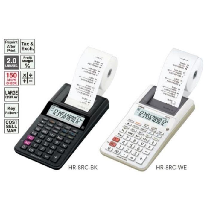 

CASIO KALKULATOR PRINT HR 8RC TERBARU ORIGINAL