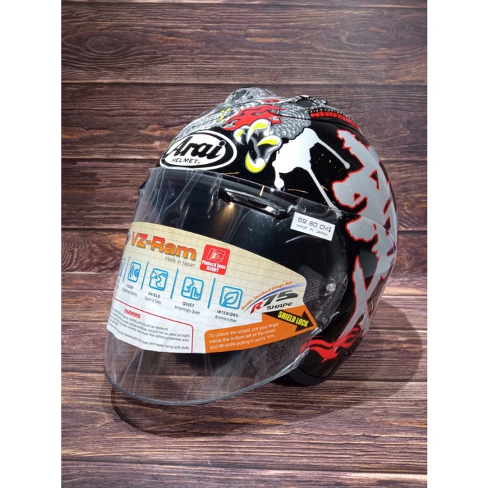[New Ori] Arai Vz Ram Dragon  Helm Half Face  Arai Vz Ram  Arai Terbaru