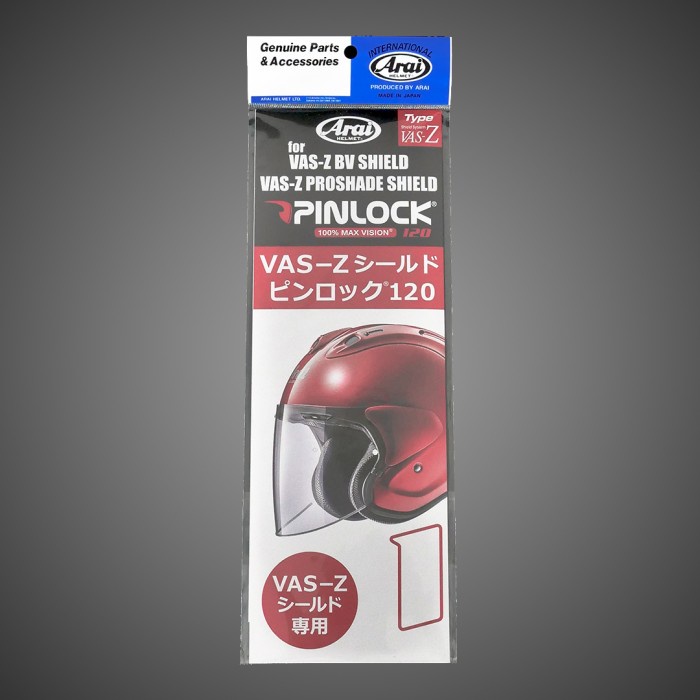 [New Ori] Arai Vas-Z Bv 1145 Pinlock120 Antifog Helm Half Face - Clear Terbatas