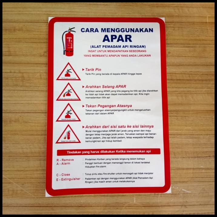 

TERBARU STIKER K3 RAMBU SAFETYCARA PENGGUNAAN APAR UK 20X30CM RAMBU K3 !!!!!