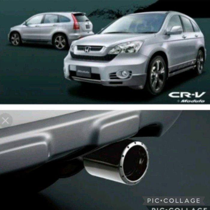 muffler cutter variasi ujung knalpot untuk honda crv gen 3 07-11 murmer