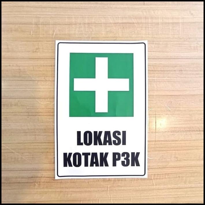 

TERMURAH SIGN STICKER LOKASI KOTAK PPPK UK 20X30CM K3 RAMBU !!!!!!!