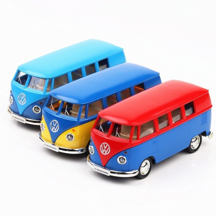 PROMO TERLARIS MINIATUR DIECAST 1/32 VOLKSWAGEN VW BUS COMBI CLASSIC MAINAN TERLARIS