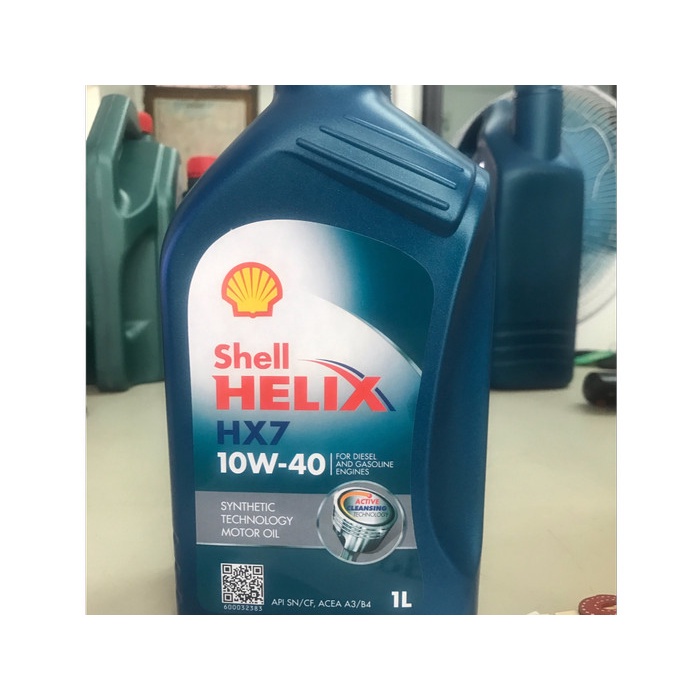 OliMesin Shell HX7 SAE10W/40 Galon 1 liter GOJEK ONLY best