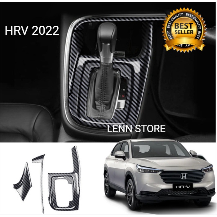 Cover Aksesoris Konsol Tengah Transmisi Carbon Honda HRV 2022 TERBARU star