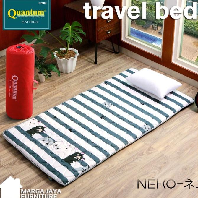 Kasur Lipat Quantum travel bed 80 cm gulung lantai matras