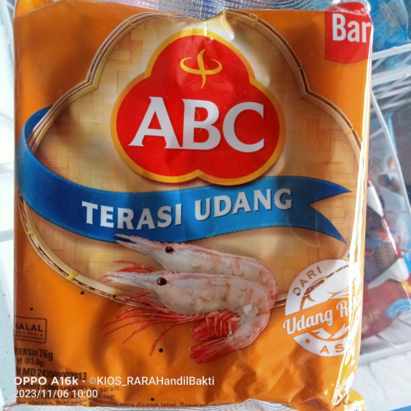 

Terasi udang ABC renceng isi 20 sachet