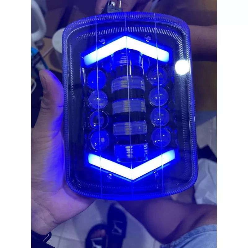 Lampu Daymaker Led Kotak 7Inch Jeep Katana Feroza L300-Headlamp Daymaker Kotak