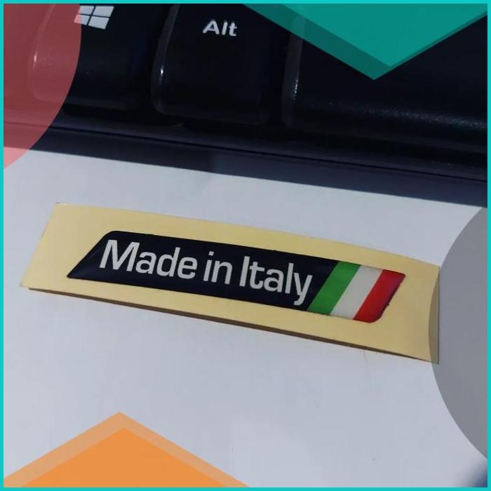 

Sticker Timbul Resin Made in Italy Stiker Lentur 3d Itali Italia 20JV