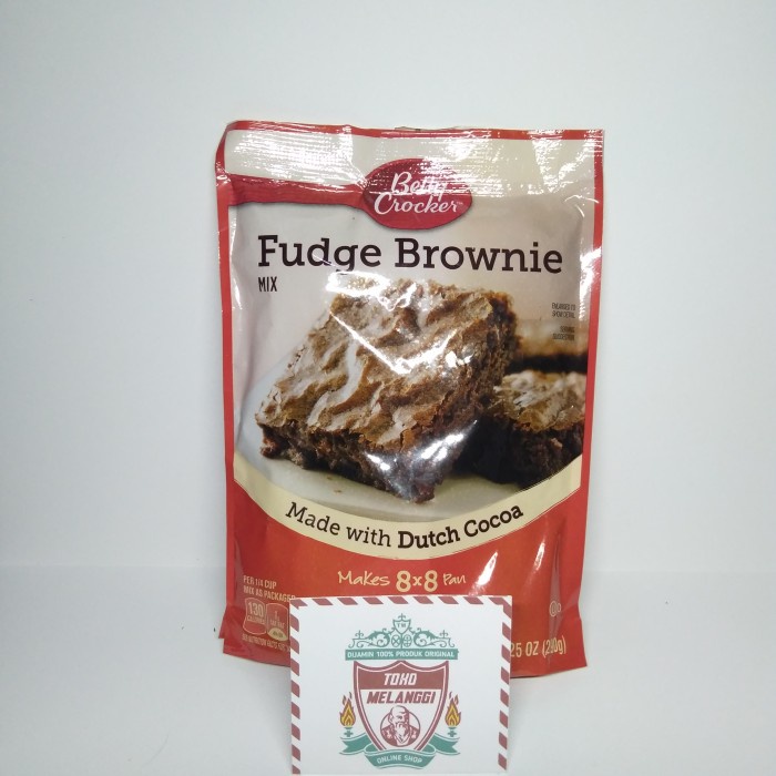 

Promo!! Betty Crocker Fudge Brownie Mix 290 gr Brownies Made With Dutch Cocoa