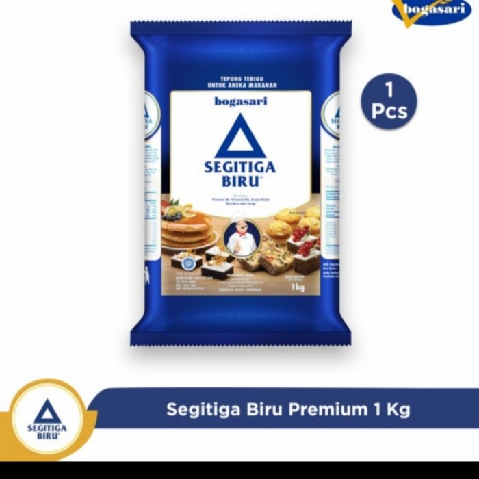 

Update!! terigu segitiga biru premium 1kg dus12 pcs