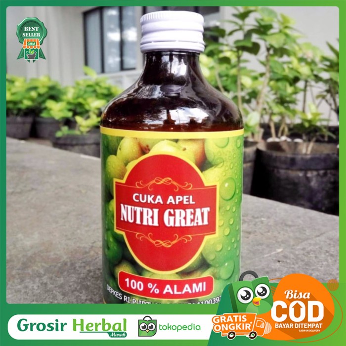 

Terlaris Cuka Apel Nutri Great / Nutrigreat 320ml Original SALE