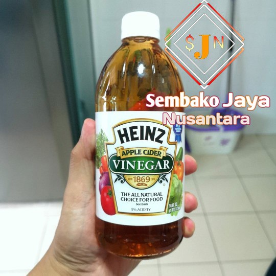 

Terlaris CUKA APEL/APPLE CIDER VINEGAR HEINZ 16OZ/cukak 500ml/500gr/botol kaca SALE