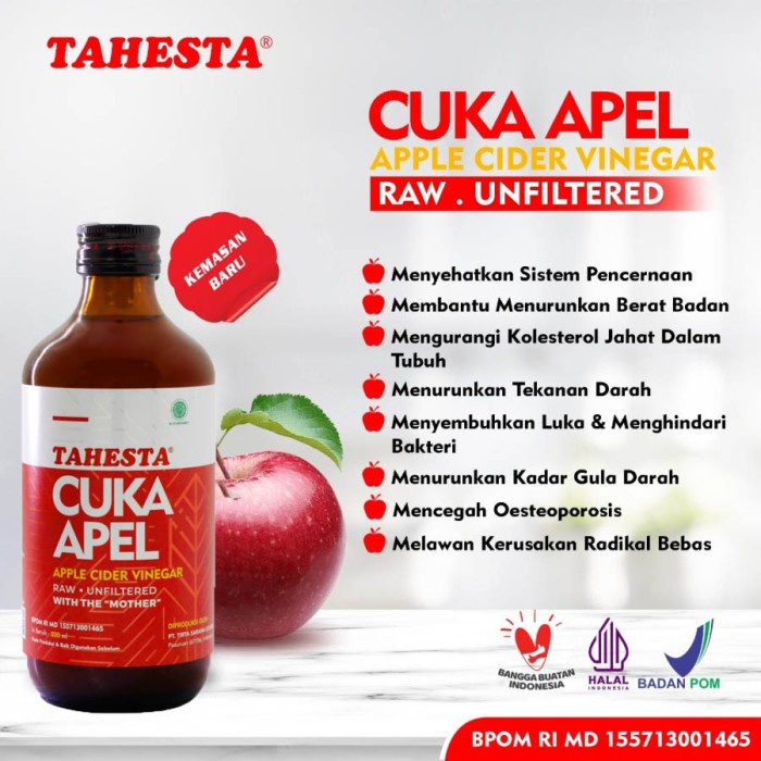 

Terlaris Cuka Apel Tahesta 300ml SALE