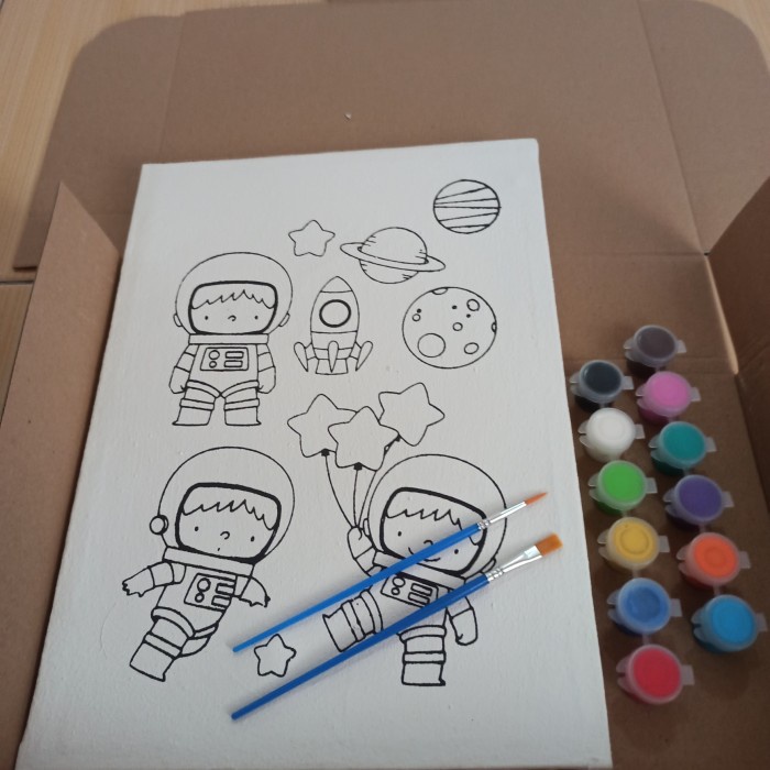 

Kanvas Lukis Anak 1 Set Mewarnai