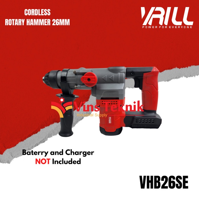 Cordless Rotary Hammer 26Mm Vrill Vhb26Se Mesin Bor Tembok Beton Promo Terbaru