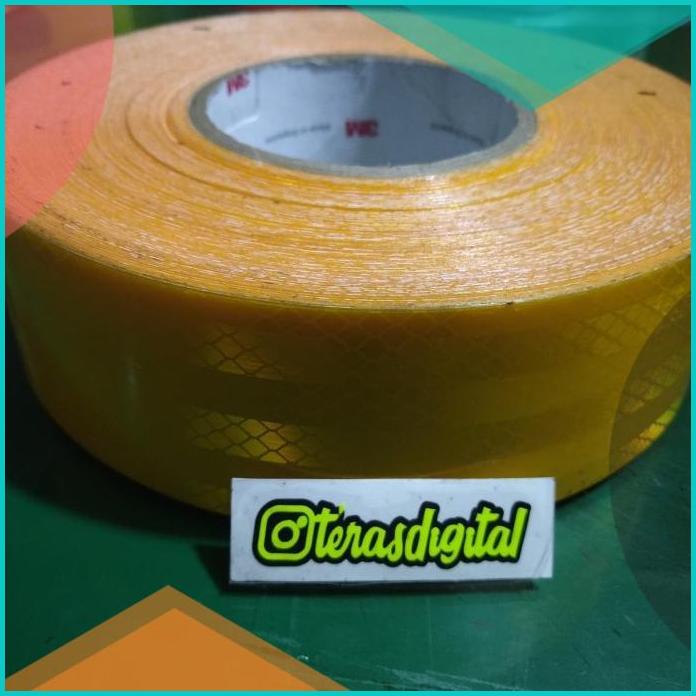 

Sticker 3M Reflective tape EGP scotlite truk bus dll KUNING meteran 2