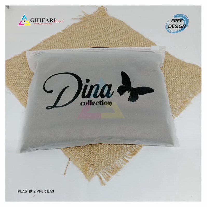 DESAIN CUSTOM (minimal 50pcs)20x15cm ziplock zipper bag desain custom free desain zipper bag Zipper 