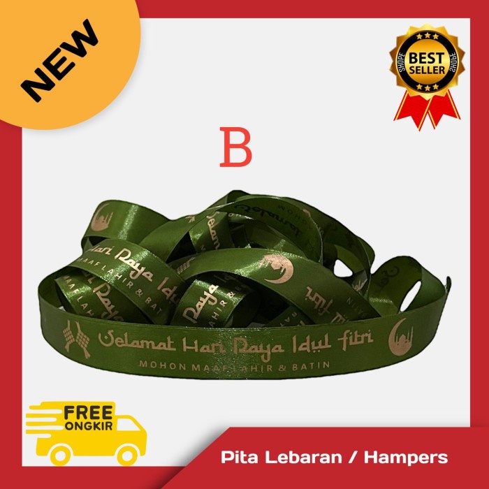 Promo Pita Lebaran / Pita Hampers Lebaran / Pita Parsel