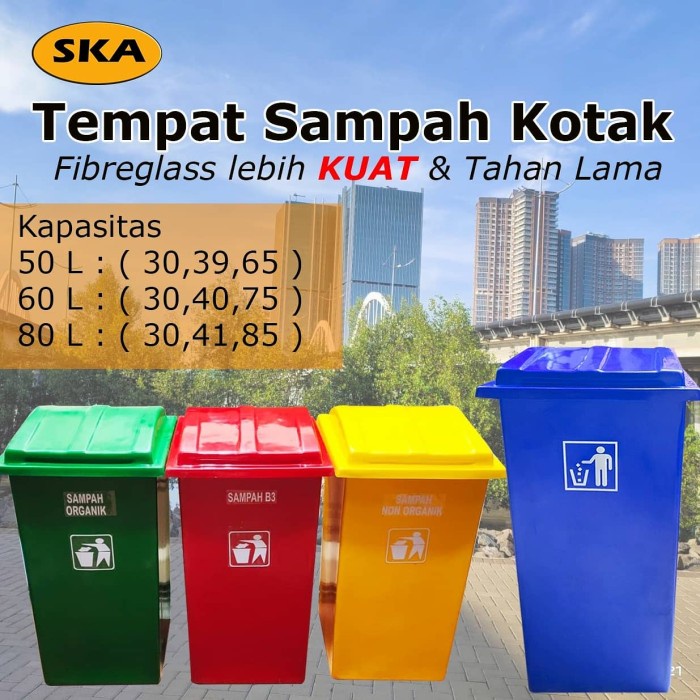 TEMPAT SAMPAH PROMOSI KAPASITAS 80 L