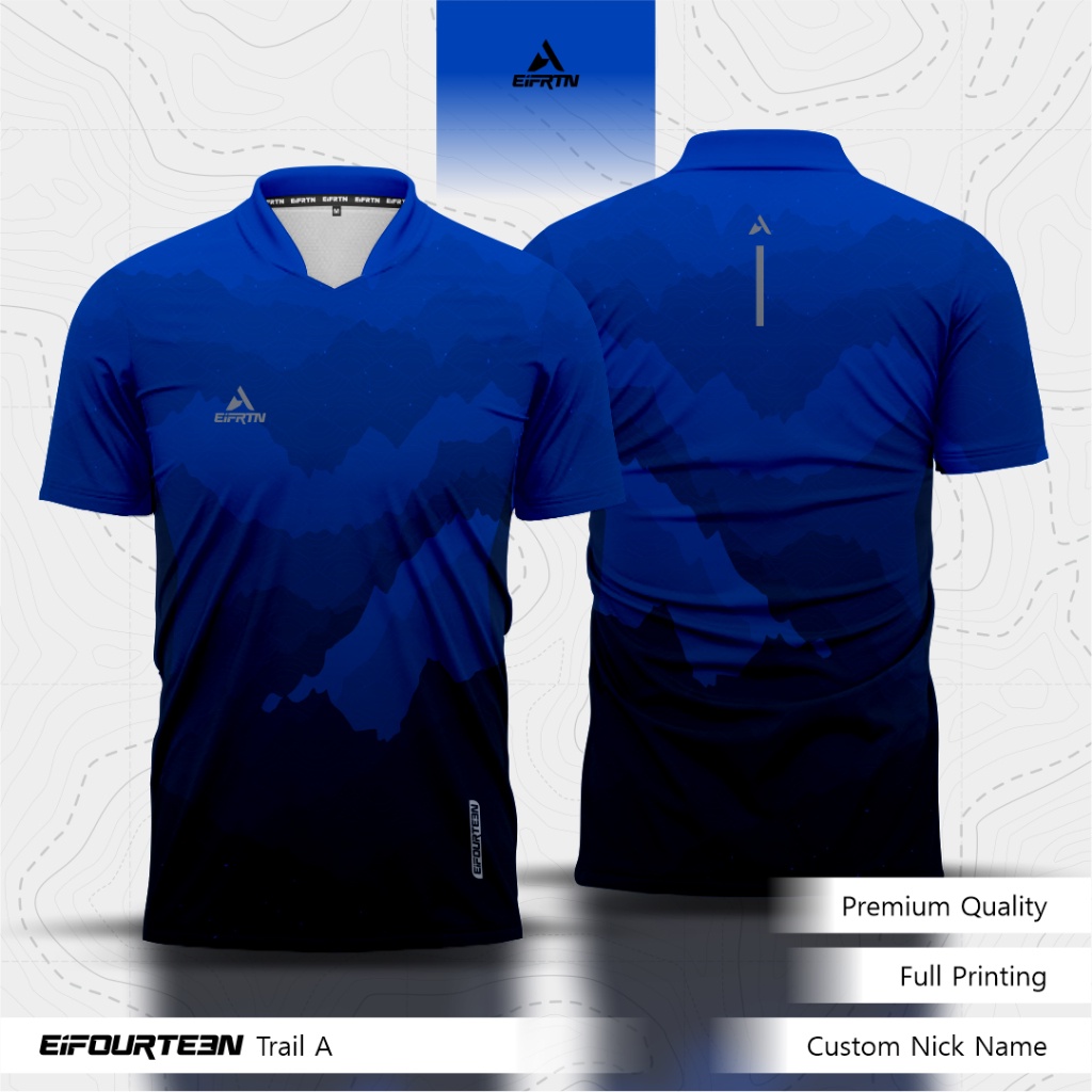 [NYAMAN DIGUNAKAN] EiFRTN Baju Kaos Singlet Lekbong Jersey Running Olahraga Trail Run - TRAIL A