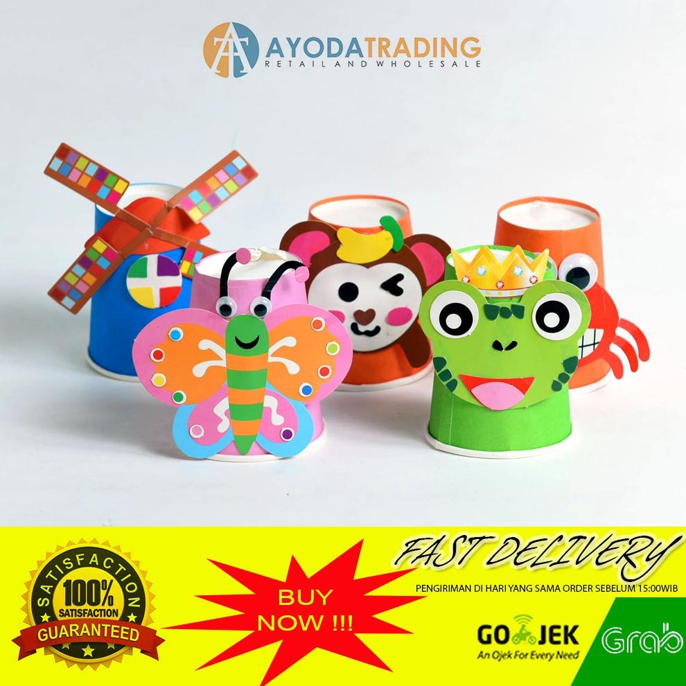

DIY Paper Craft Mainan Edukasi Kertas Tempel Prakarya Anak