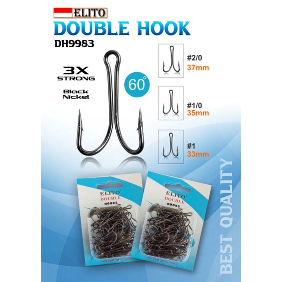 Elito Double Hook- Kail Soft Frog - Kail Casting