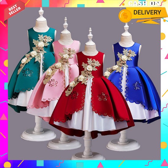 Dress Natal Anak Perempuan / Dress Anak Cewek / Dress Corry Terbaru 2023 Terlaris (Cod) Lesty Dress 