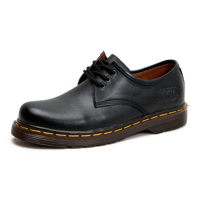 SEPATU BOOTS PRIA LOW BOOT 3 HOLE KULIT ASLI LIKE DR MARTENS 1060 ORIGINAL