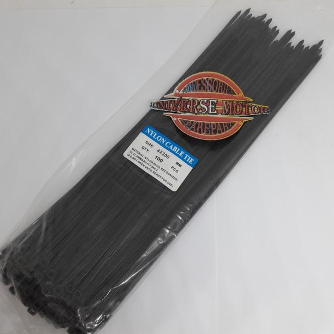 

Tali Ties Kabel Tie Cable Tis 30 Cm 4 X 300 Mm Isi 100 Pcs Hitam