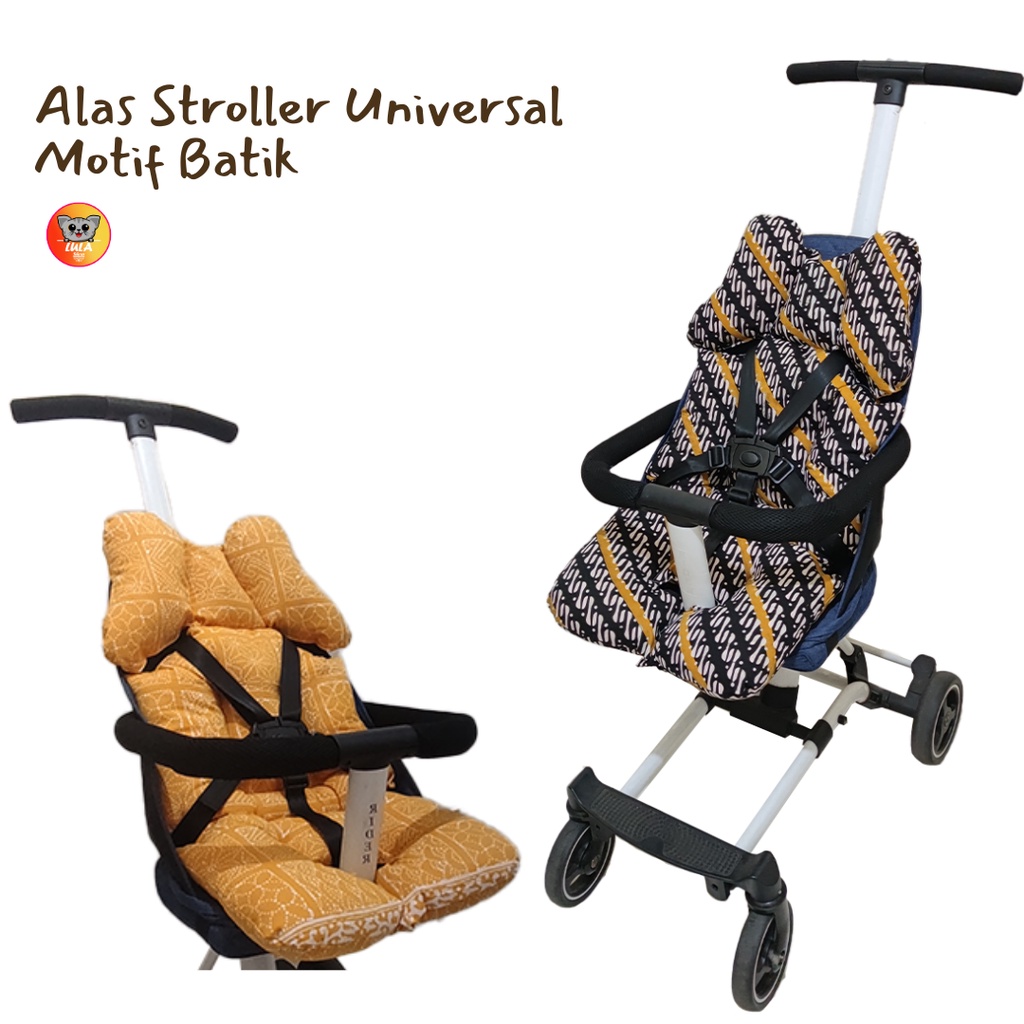 Alas Stroller Anak motif Batik / Alas Stroller / Car Seat / Alas Stroller katun / Alas Stroller Bayi