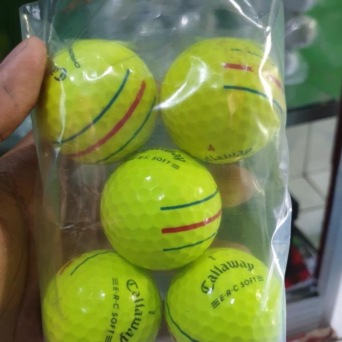 Bola Golf Callaway Tripletrack Kuning Grade A Paket 5 Bola Best