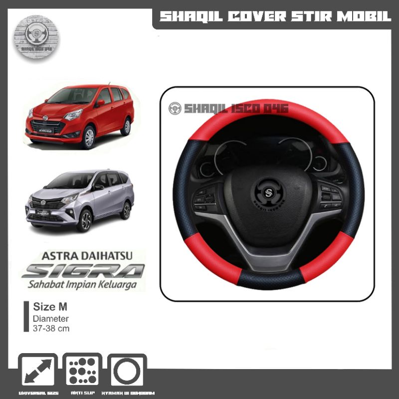Sarung Stir Mobil Daihatsu Sigra, Cover Stir Mobil