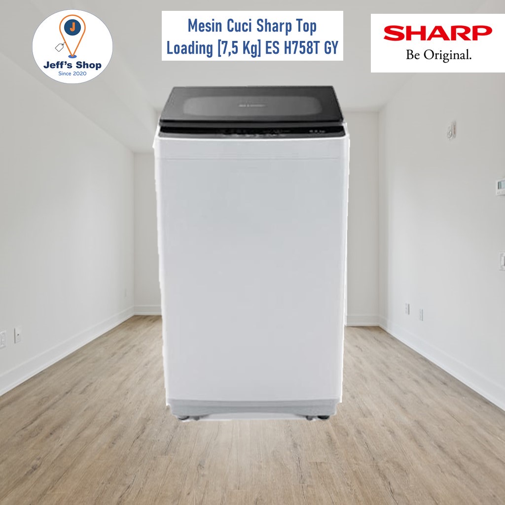 Mesin Cuci Sharp Top Loading [7,5 Kg] ES H758T GY